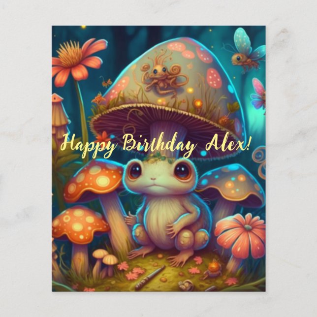 Um sapo de cogumelo mágico (Frente)