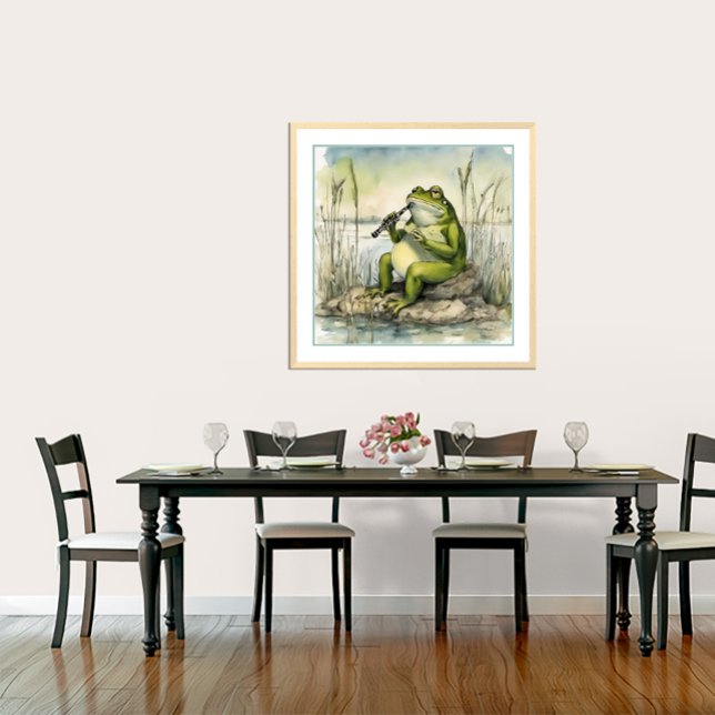 Um Sapo Jogando Um Clarinet-Art Impressão (A Frog Playing A Clarinet- Art Print.
Artist: Roger Smith)