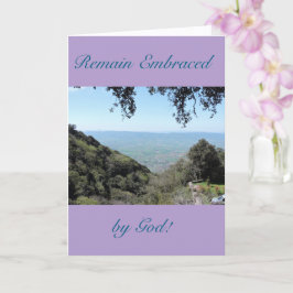 Um símbolo de amor, fé e encorajamento, cartão