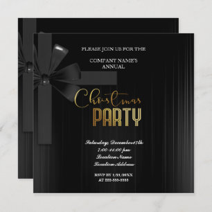 Um simples Convite de festas de Natal Vermelho