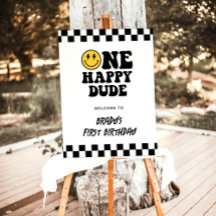 Um sinal de boas-vindas de primeiro aniversario do