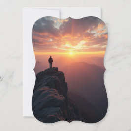 Um sol majestoso visto do pico da montanha