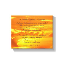 "Um Sonho Diferido - Emergente" Canvas do Sol