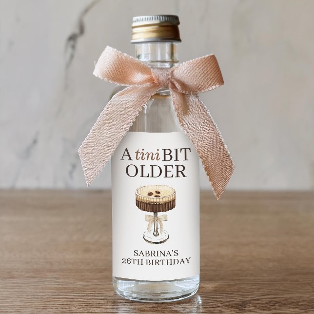 Um Tini Um Pouco Mais Velho Espresso Martini Favor (Criador carregado)