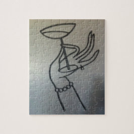 Um toque de Quebra-cabeça de classe com caixa-pres