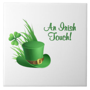 Um Toque Irlandês Chapéu de Clover Leprechaun na G