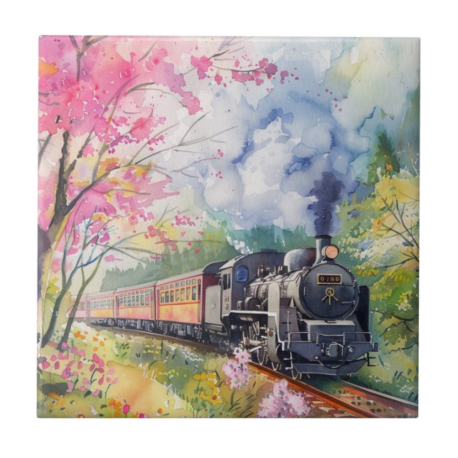 Um Trem na Primavera (Frente)