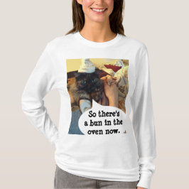 Um trocadilho na Camisa de Maternidade Formatada p