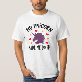 Um Unicórnio Engraçado Fez-Me Fazer Uma Camiseta