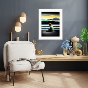 Um Verão Taranaki - Impressão de Arte Canvas