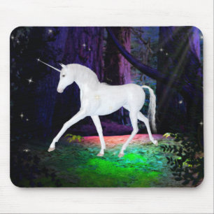 Um vislumbre de um Unicórnio - Mousepad Fantasia