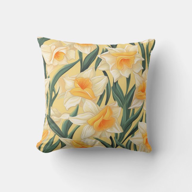 uma almofada de daffodil (Frente)