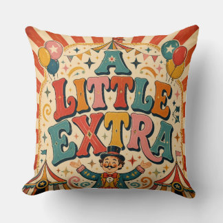 Uma Almofada Decorativa de Circo Vintage e Retro U