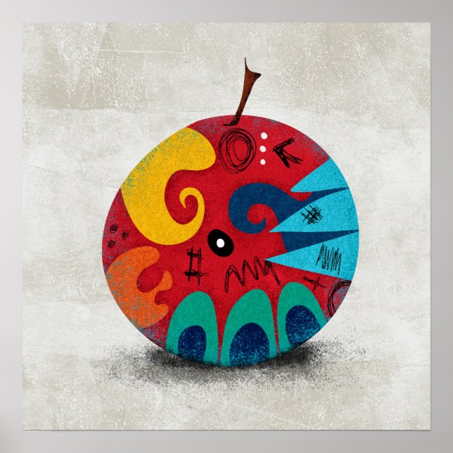 Uma Arte de Parede Poster de Maçã Estranha (Frente)