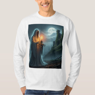 "Uma Assombração Vamos Ir" Longa Camisa De Manga -