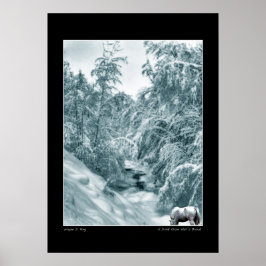 Uma bebida de Halls Brook Poster