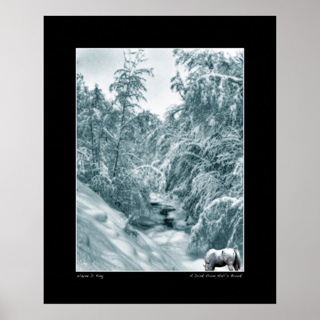 Uma bebida do Brook de Hall - Poster de arte (Frente)