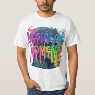 Uma bela camiseta para homens com momento nostálgi