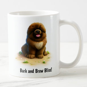 Uma Bela Caneca De Café Tibetano Pintada Em 3D