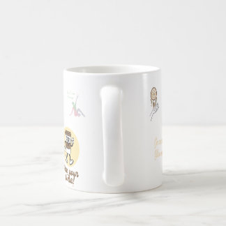 Uma bela e elegante caneca de café, msg divino