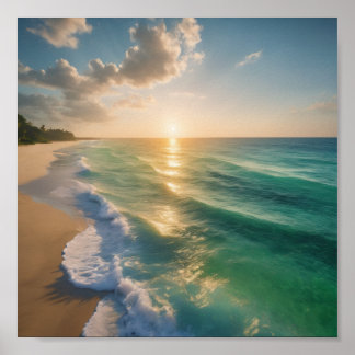 Uma bela poster de praia