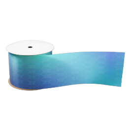 Uma bobina de fita iridescente em tons de azul 