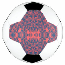 Uma bola de futebol com painéis pretos e brancos