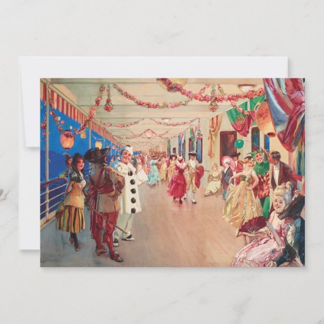 Uma Bola Mascarada numa Embarcação | Victor Gabrie (Frente)