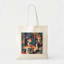 Uma bolsa tote da floresta psicodélica