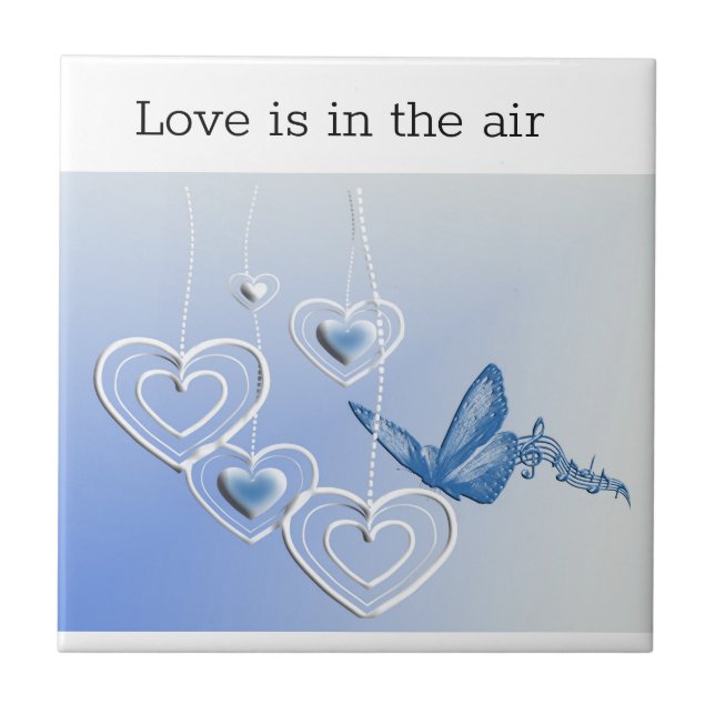 Uma borboleta e corações (Frente)