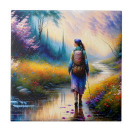 Uma caminhada na obra de arte das florestas