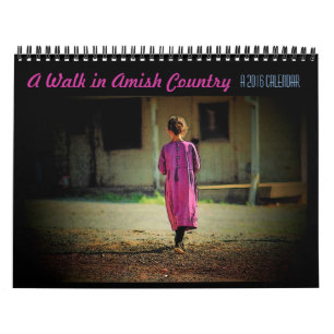 Uma caminhada no calendário do país de Amish