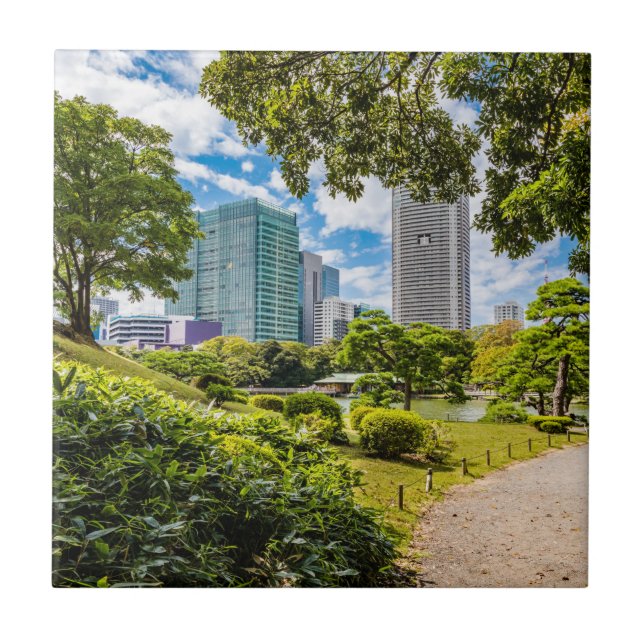Uma caminhada pelos jardins de Hama Rikyu, Tóquio (Frente)