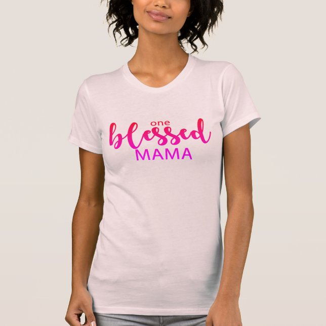 uma camisa abençoada do mama (Frente)