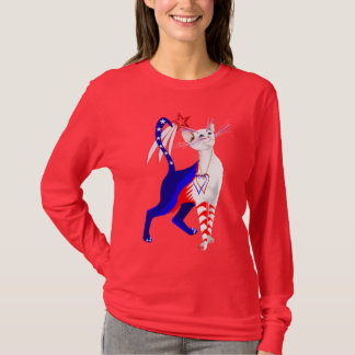 Uma camisa americana da Gato-estrela
