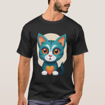 uma camisa de gato giro