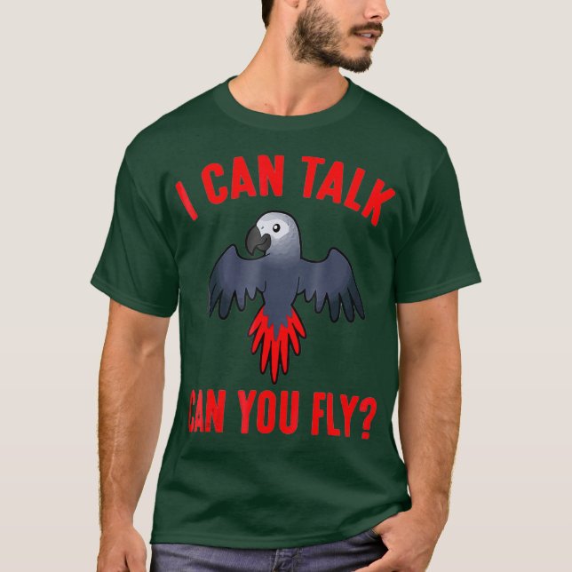 Uma Camisa De Papagaio Engraçado Que Consigo Falar (Frente)