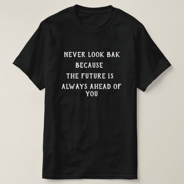 Uma camisa preta clara e maravilhosa feita de (Frente do Design)