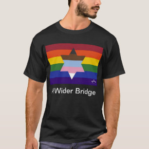 Uma camiseta com bandeira de ponte mais ampla