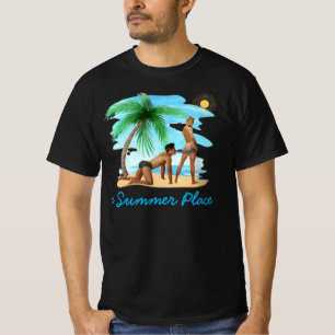  uma Camiseta com Tema Gay de um Lugar de Verão
