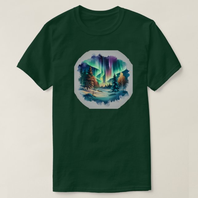 Uma camiseta de aguarela sonhadora (Frente do Design)