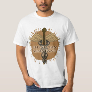 Uma Camiseta de Assistente Médico Caduceu