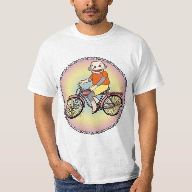 Uma camiseta de bicicleta Pedal Monkey (Frente)