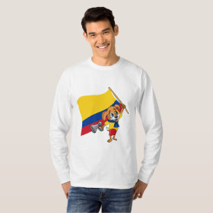 Uma camiseta de cachorro fã colombiano