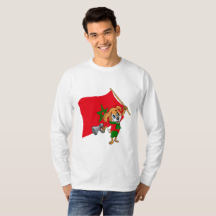 Uma camiseta de cachorro fã marroquino