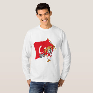 Uma camiseta de cachorro fã turco