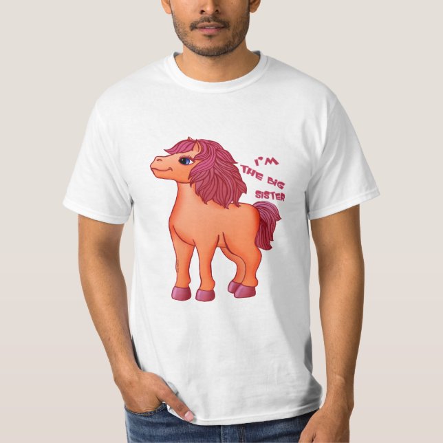 Uma camiseta de Pony Irmã Grande (Frente)