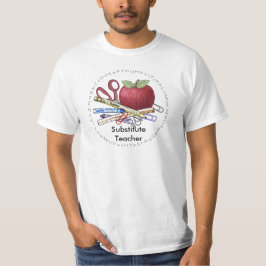 Uma camiseta de professor substituto