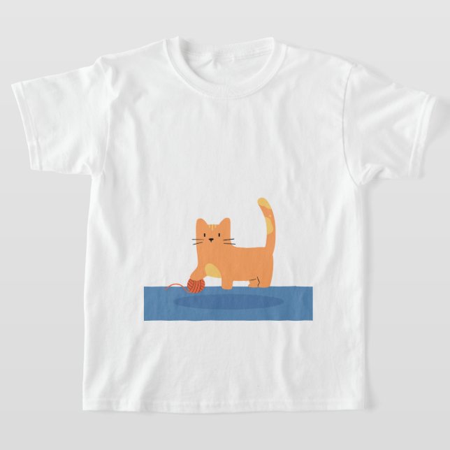 Uma camiseta infantil com uma imagem de uma peça (Postura )
