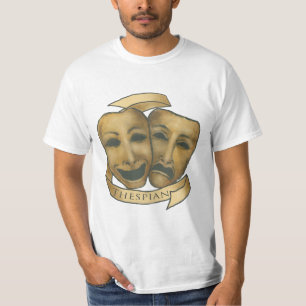 Uma camiseta Máscaras de Téspis